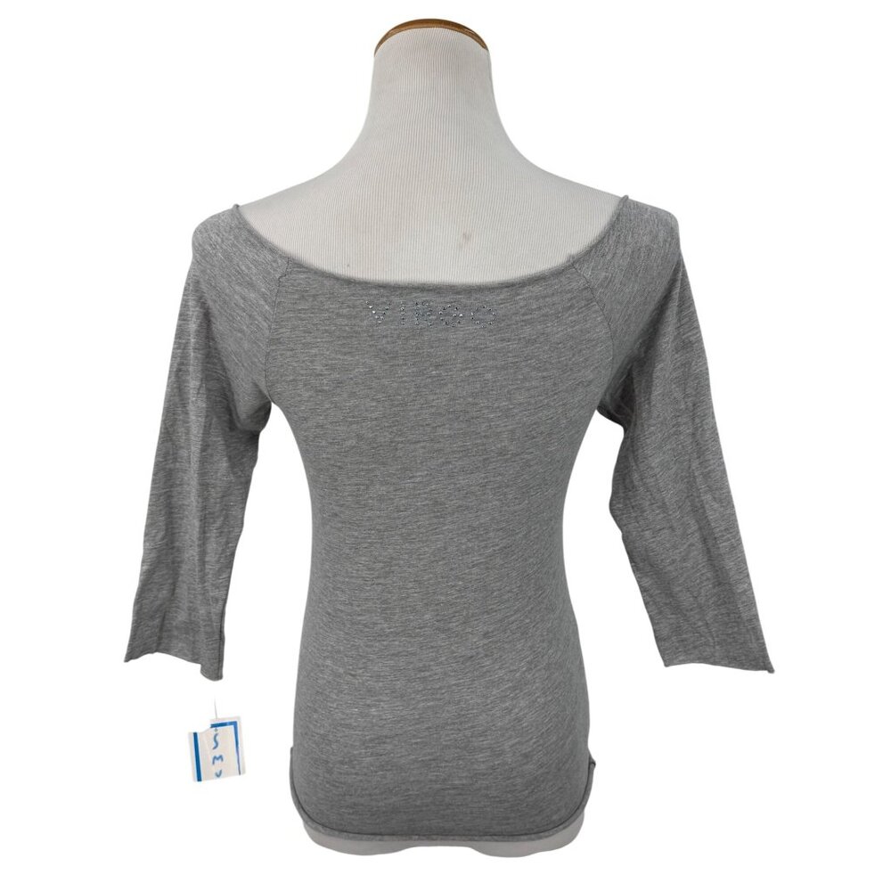 Vintage 90s NWT Gray Studded Virgo Zodiac Tee | Streetwear Y2K Noughties McBling - Picture 9 of 13